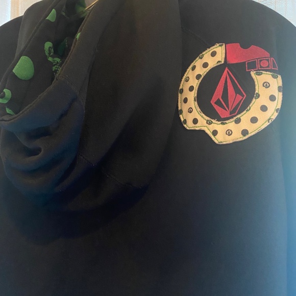 Vintage Y2K Volcom V Line Science Black Patchwork Jacket Snowboard - Sz Large - Picture 4 of 8